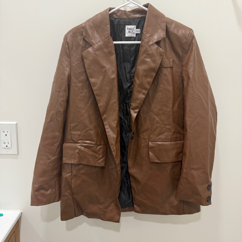 princess polly faux leather jacket